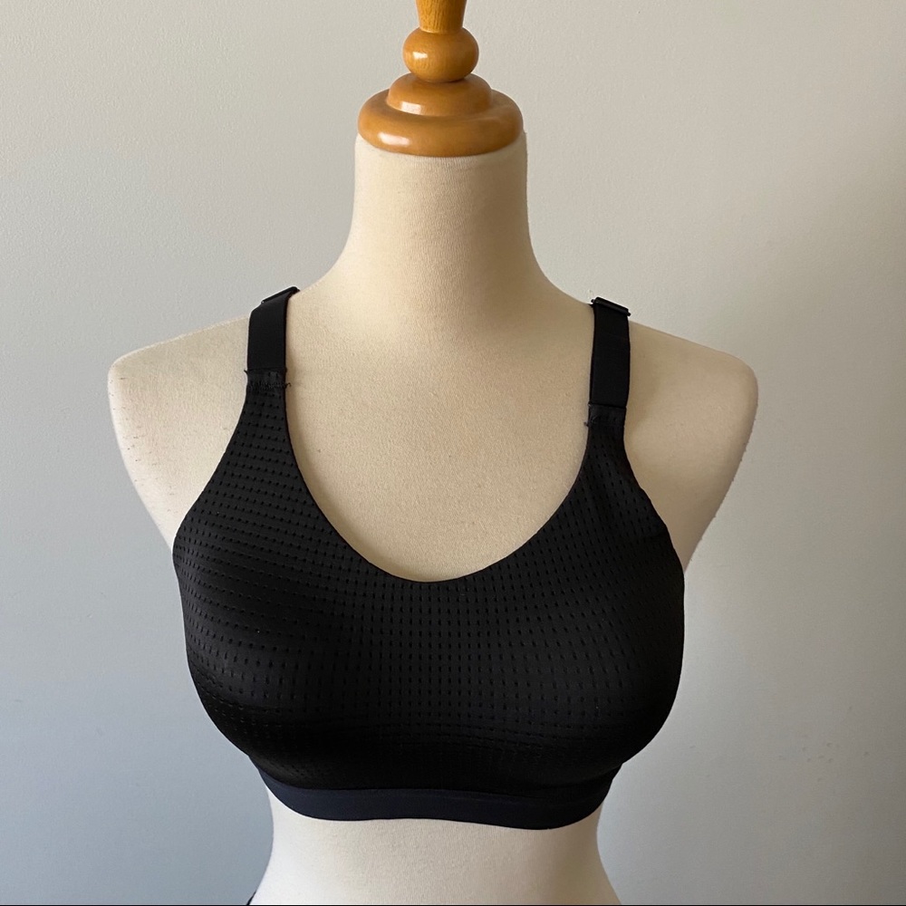 Victoria Secret Sport Black Mesh Sports Bra 34C